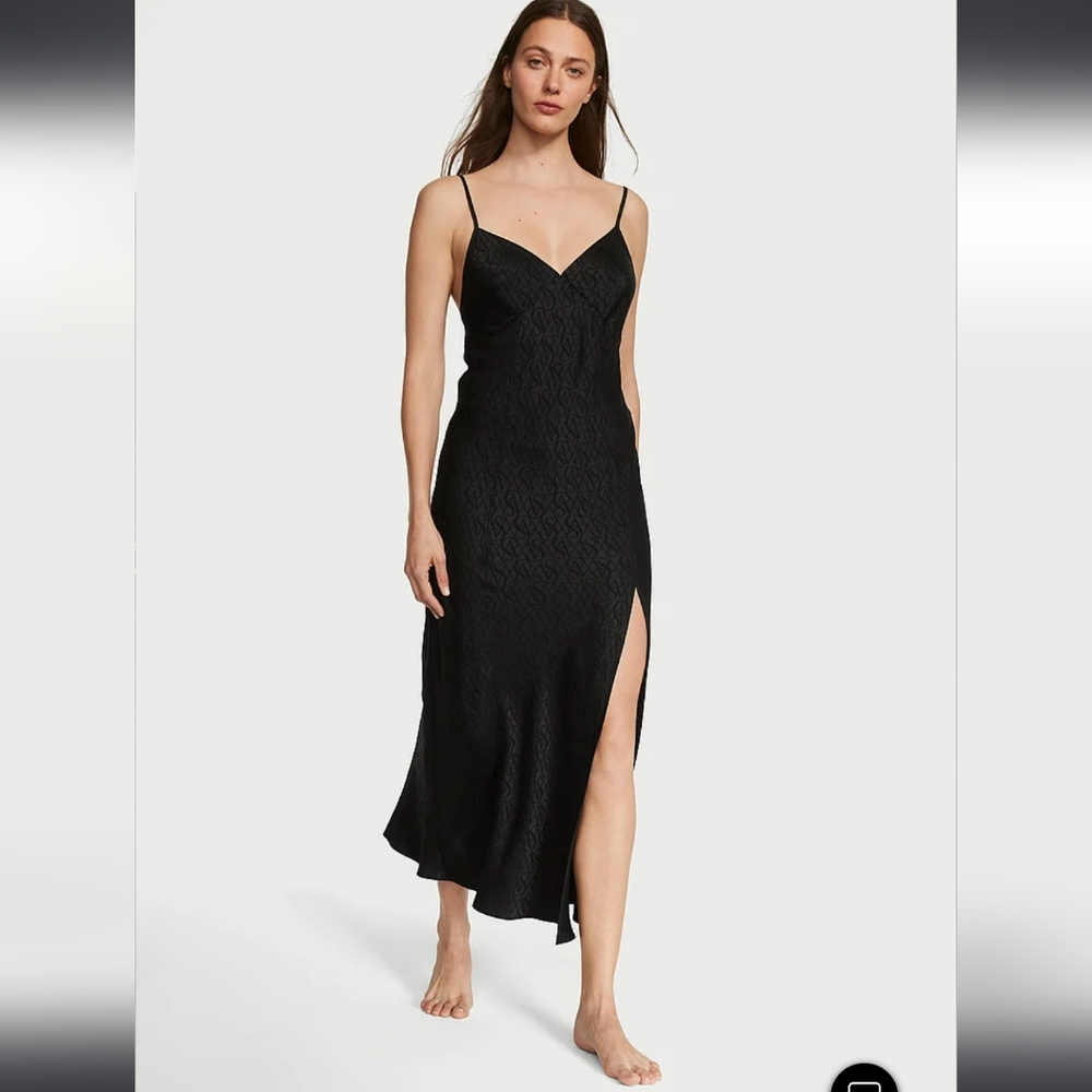 Victoria's Secret Icon Satin Midi Slip